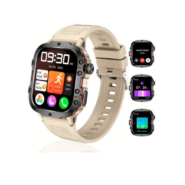 smart watch militar 4  QX11 color beige